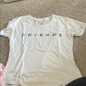 FRIENDS White Short Sleeve Tee